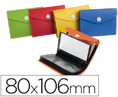 Bolsa Porta Cartões A7 c/ Mola Cores