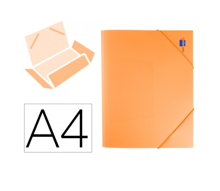 Pasta c/ Elasticos A4 PP Laranja