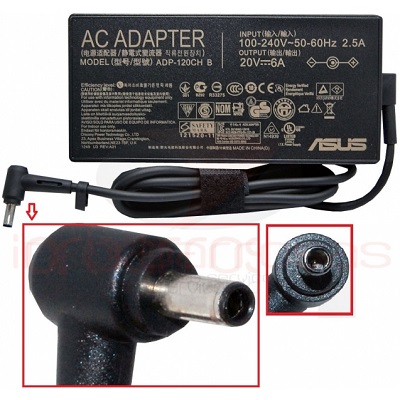 Transformador ASUS 20v 6A 120W 4.5*3.0 c/ Pino Interior