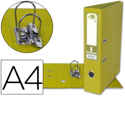 P. Arq. A4 L75mm Amarelo PVC