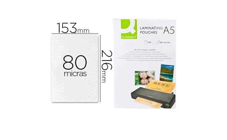 Bolsas Plastificação A5 (cx 100) Autoadesivas