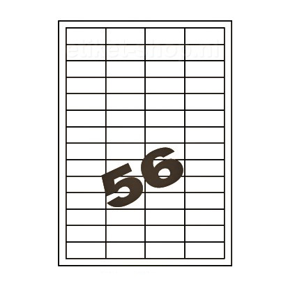 A4 52.5x21.2mm (56) Branco (100fls)