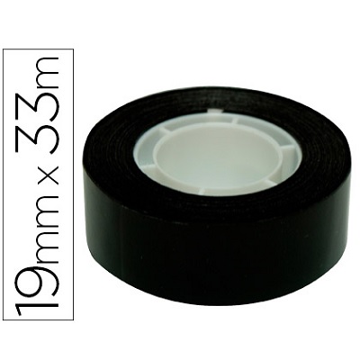 Fita Ad. 19mmx33m Preto (1 rolo)