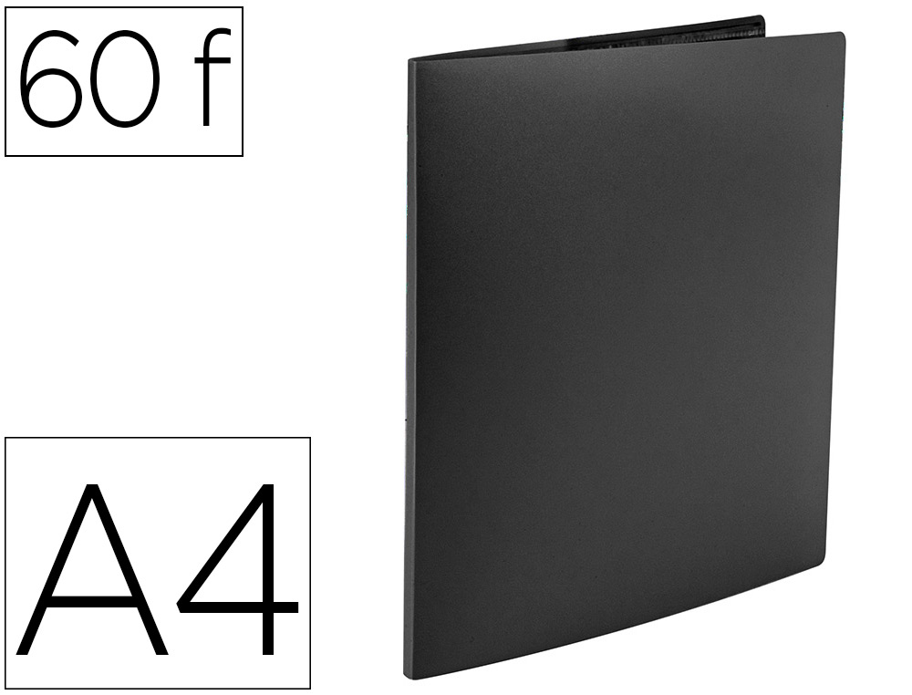 Capa Catalogo A4 60 Bolsas Preto