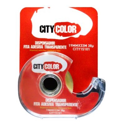 Fita Adesiva 19mmx33m c/ Desenrolador
