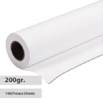 Papel Ploter 200g 1.067x30m Resin Coated Glossy