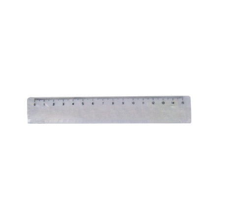Regua 15cm Cristal Plastico