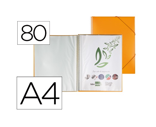 Capa Catalogo 80 Bolsas c/ Espiral Laranja