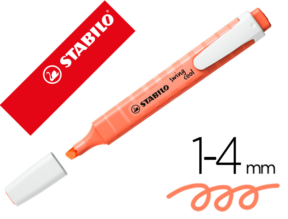 Stabilo Swing Cool Laranja Pastel