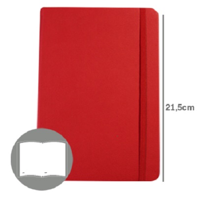 Agenda 145x210mm Liso Vermelho (A5)
