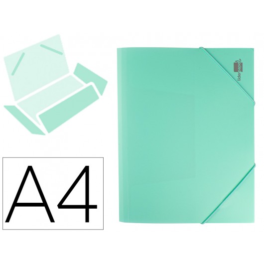 Pasta c/ Elasticos A4 PP Verde Aqua