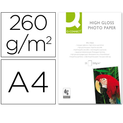 Papel A4 260g Foto Glossy (20fls) Inkjet
