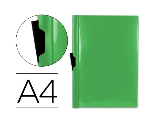 Bolsa Dossier A4 c/ Clip Lateral 30fls Verde Claro