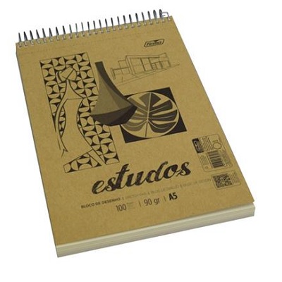 Bloco Desenho A5 90g 100fls Espiral