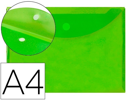Bolsa A4 c/ Velcro Verde