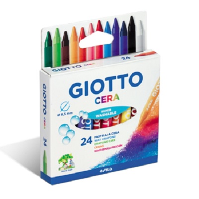 Lapis Cera 24 Cores Giotto Lavavel