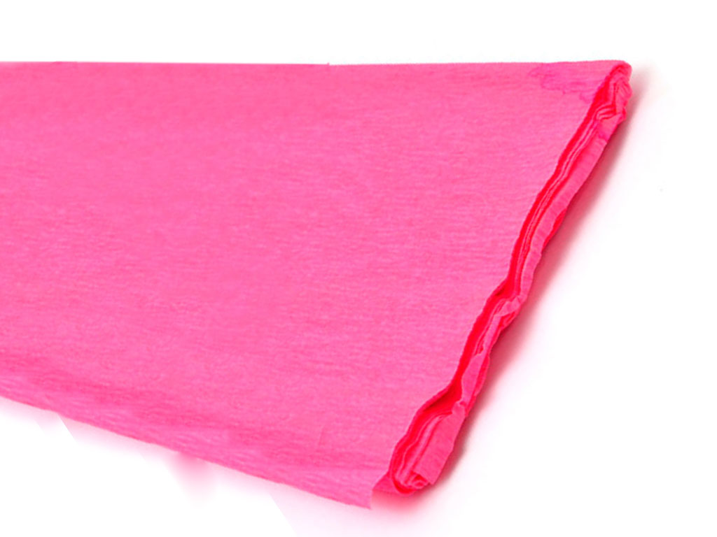 Papel Crepe Rosa Rolo 0.5x2.5m