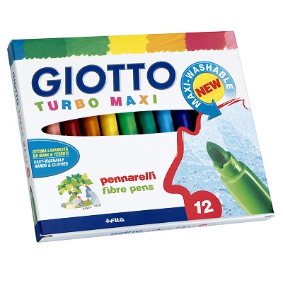 Marcador Escolar 12 Cores Turbo Maxi