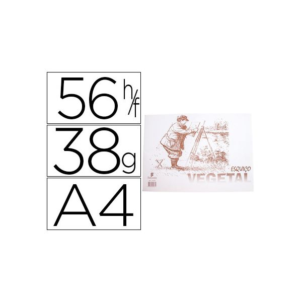 Papel A4 Vegetal 38g 56fls