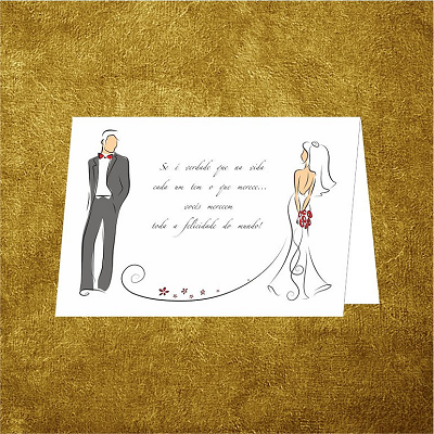 Postal Noivos c/ Envelope Oferta NV 2201