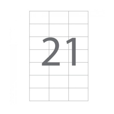 A4 70x42mm (21) Branco (100fls)