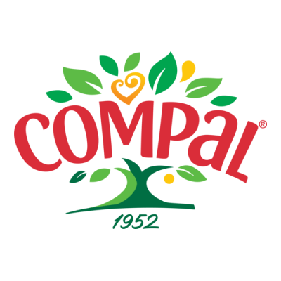 Logótipo Compal com árvore estilizada e texto 1952