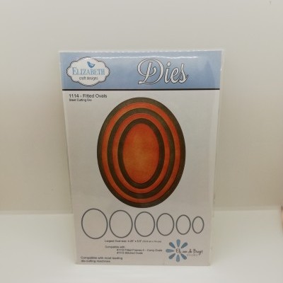 Pacote de cortes de metal com várias formas ovais para artesanato