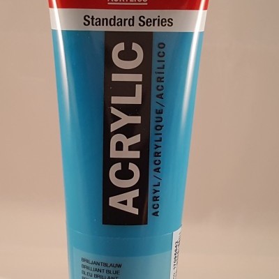 Tubo de tinta acrílica azul brilhante AMSTERDAM Standard Series