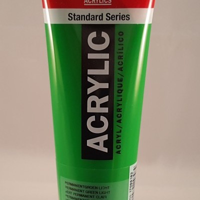 Tubo de tinta acrílica verde claro Amsterdam Standard Series