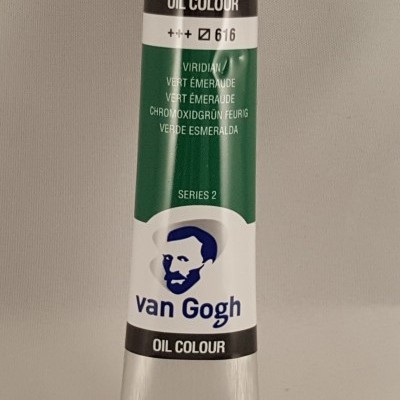 Tubo metálico de tinta a óleo Van Gogh cor verde esmeralda