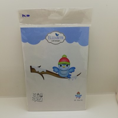 Produto Elizabeth craft designs com desenho de pássaro azul e preço 14.00