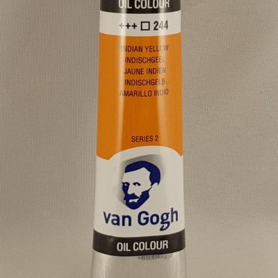 Tubo de tinta a óleo Van Gogh amarelo índio