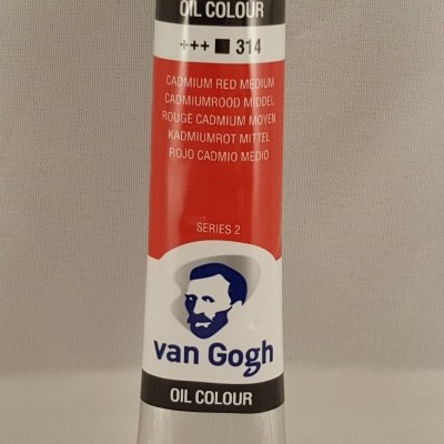 Tubo de tinta a óleo Van Gogh Vermelho Cádmio Médio série 2
