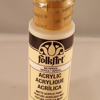 Frasco de tinta acrílica fosca FolkArt cor Tapioca