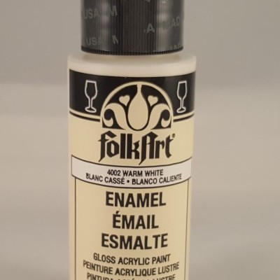 Frasco de tinta acrílica FolkArt Warm White 59 ml