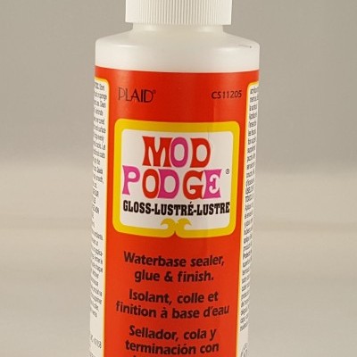 Garrafas Mod Podge gloss lustre 118 ml com rótulo colorido