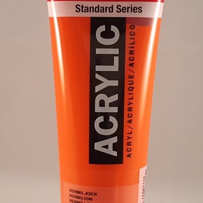 Tubo de tinta acrílica laranja Amsterdam Standard Series