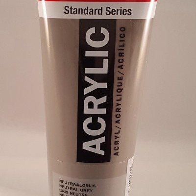 Tubo de tinta acrílica Amsterdam Standard Series cinzento neutro