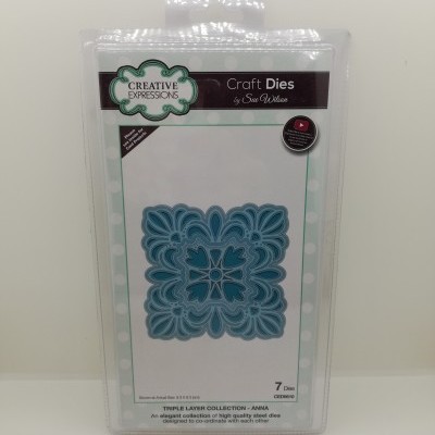 Conjunto de moldes de corte Craft Dies da Creative Expressions com padrão floral azul