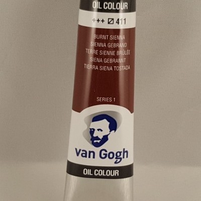 Tubo de tinta a óleo van Gogh cor Burnt Sienna