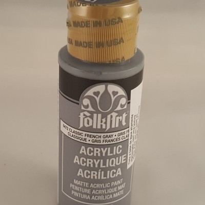 Frasco de tinta acrílica FolkArt Classic French Gray