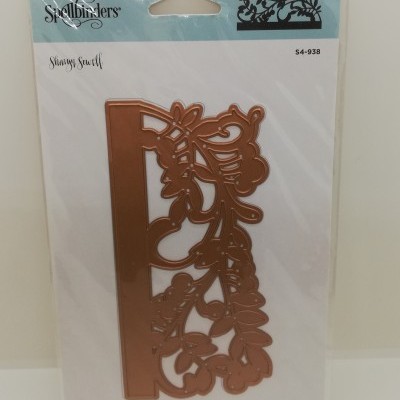 Ferramenta de corte metálica decorativa com design de azevinho da Spellbinders