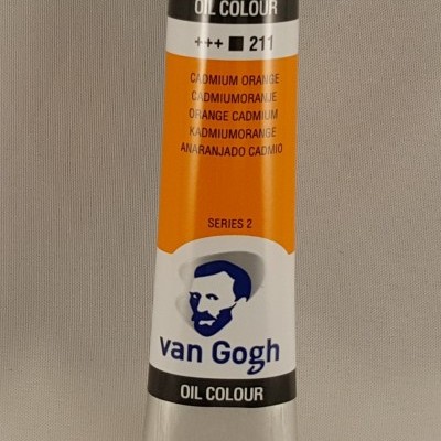 Tubo de tinta a óleo Van Gogh laranja cádmio
