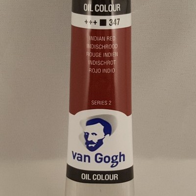 Tubo de tinta a óleo Van Gogh na cor Indian Red