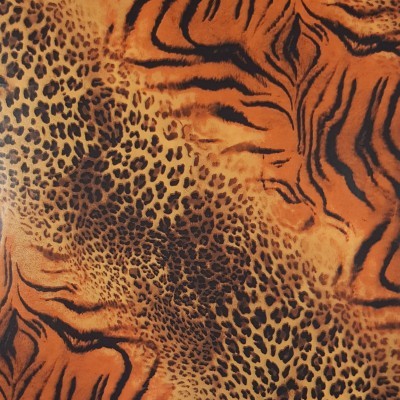 tecido com padrão animal tigre laranja preto marrom