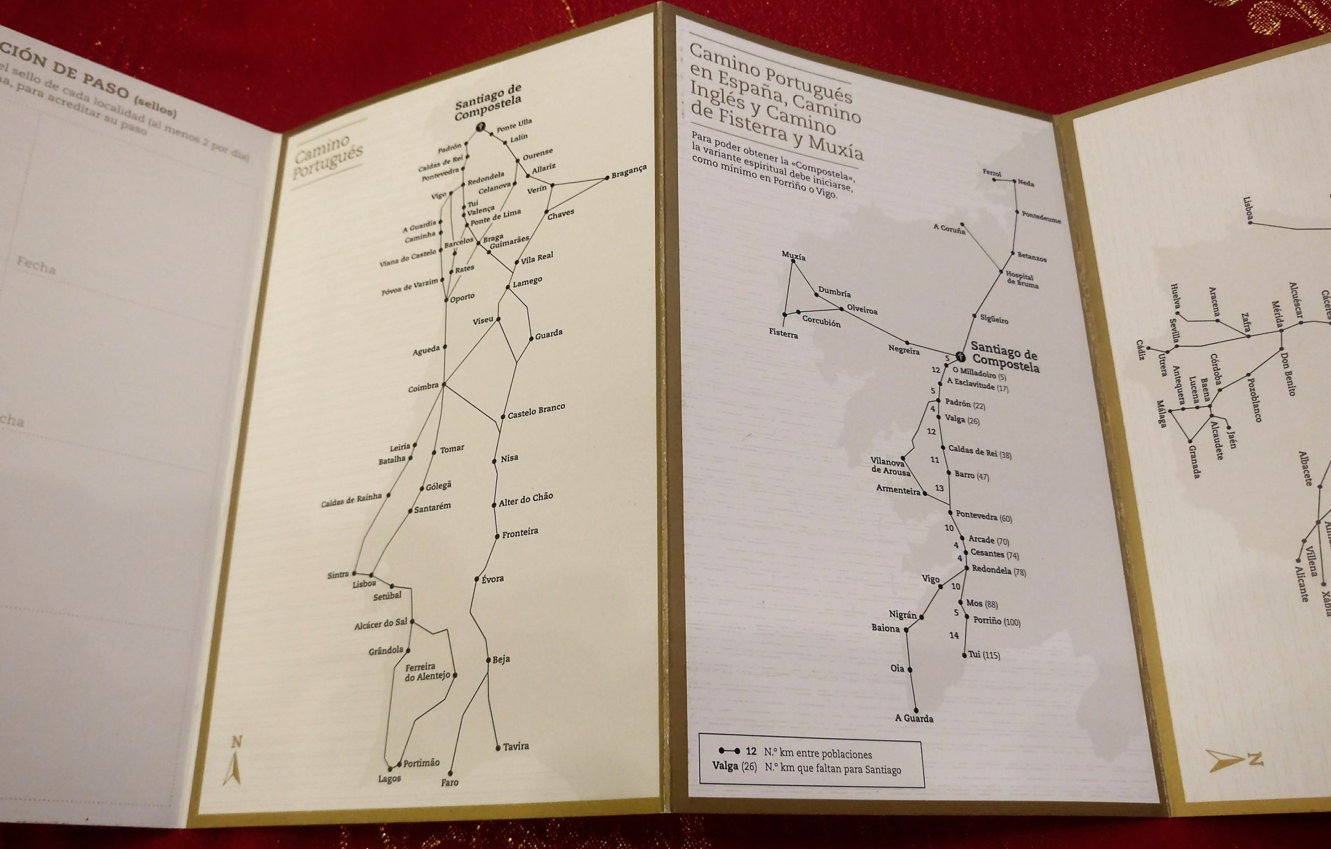 Mapas na Credencial de Peregrino