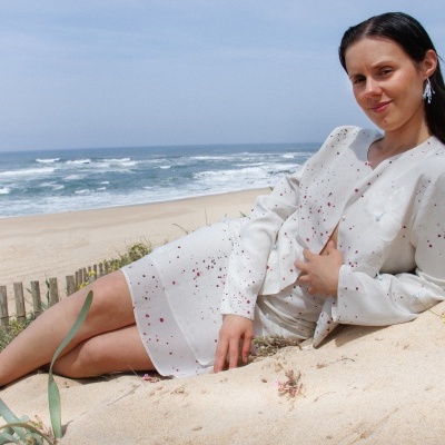 Fleur Hand-Embroidered Cropped Jacket