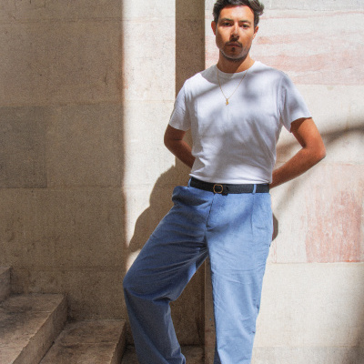 Garrel Classic Corduroy Trousers – Blue