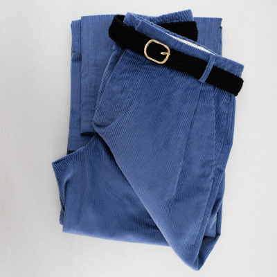 Garrel Classic Corduroy Trousers – Blue Garrel Classic Corduroy Trousers – Blue