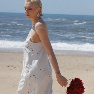 Fleur Hand-Embroidered Dress